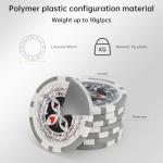 300pcs Poker Chip Set Denominations Poker Chip Set Numbered Chips Texas Holdem,Professional Casino Chips,Clay 11.5 Gram Chip Aluminum Case Texas Hold’em Chips Blackjack Gaming Poker Games Poker Set