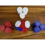 GiftExpress Lot of 300, Plastic Poker Chips for Kids Game Play, Learning Math Counting, Bingo Game, Red, White & Blue 100 pcs ea
