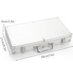 300pcs Poker Chip Set Denominations Poker Chip Set Numbered Chips Texas Holdem,Professional Casino Chips,Clay 11.5 Gram Chip Aluminum Case Texas Hold’em Chips Blackjack Gaming Poker Games Poker Set