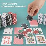 LUOBAO Poker Chips Set,500 Pcs Poker Chips for Texas Holdem ,Blackjack Poker Games,Pokeno Gambling Chips Kit Casino Chip for Texas Hold em,11.5g Clay Poker Set Briefcase,Black Jack Chips Set with Case
