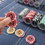 300pcs Poker Chip Set Denominations Poker Chip Set Numbered Chips Texas Holdem,Professional Casino Chips,Clay 11.5 Gram Chip Aluminum Case Texas Hold’em Chips Blackjack Gaming Poker Games Poker Set