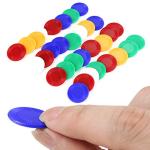 Wpxmer 300 Plastic Poker Chips, Poker Card Game Chips Bulk for Game Play, Learning Math Counting, 5 Colors