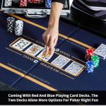 Boyzhood Poker Chips,300 Pcs Poker Set with Aluminum Travel Case,11.5 Gram Poker Chips Set for Texas Holdem Blackjack Gambling