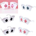 frymmx Women's Poker Theme Sunglasses with Style - Casino Playing Card Design UV Protection Glasses, Fun Gift for Poker Night Party Accessories