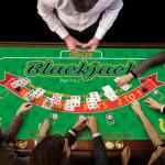 Double Sided Poker Mat 36”x72”Blackjack Table Topper, Casino Felt Cover, Texas Hold'em Cloth, Blackjack & Texas Hold'em Games Set for Playing Cards and Parties With 2 Decks of Cards and Instructions