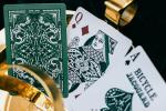 Bicycle Jacquard Premium Playing Cards, Silver and Emerald Green, 1 Deck