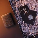 Playing Cards, Plastic Playing Cards, Deck of Cards, Waterproof Poker Cards, Black Standard Playing Card for Adults, Cool Premium Poker Card Set for Gift Camping Beach Pool Party Table Games (1 Pack)