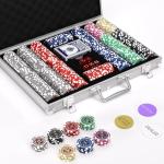 Texas Holdem Poker Chips Set,500 Pcs Poker Set,Denomination Poker Chip Set With Numbered,Professional Composite Clay Casino Chips,Aluminum Case 11.5 Gram Gaming Chips for Texas Hold’em,Blackjack Game