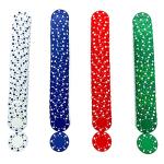 SEETOOOGAMES Casino Poker Chips -100 Pieces 11.5g Suited Design - 4 Colors (25 red, 25 Green,25 Blue,25 White)