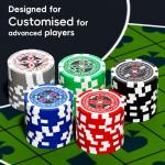 Texas Holdem Poker Chips Set,500 Pcs Poker Set,Denomination Poker Chip Set With Numbered,Professional Composite Clay Casino Chips,Aluminum Case 11.5 Gram Gaming Chips for Texas Hold’em,Blackjack Game