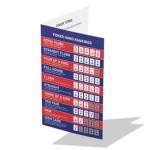 Bussiea 10 Poker Hand Rankings Cards, Texas Hold 'Em Hand Ranking Chart Card, Hand Rankings Quick Reference Guide for Beginners: Cheat Sheet with Rules & Charts