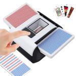 KPAW Automatic Card Shuffler - One-Press AUTO & Manual Mode, Electric Shuffling Machine for 1-2 Decks, Low Noise, Rechargeable & Portable Shuffler Machine for Poker, UNO, Blackjack, Skip-Bo, Phase 10
