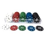 DKAOVH Poker Chips Set - 100 Pieces with Denominations and Storage Box