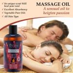 Aphrodisiac Massage Oil for Couples - Massage Oils for Date Night - Massage Oil for Massage Therapy -Aromatherapy Oil for Intimate Moments -Aphrodisiac Massage Oils - Muscle Relaxer Oils 8.45 Fl Oz.