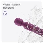 bed geek Cordless Personal Massage Wand – Waterproof & USB Rechargeable, Skin-Soft Silicone, 20 Vibration Patterns, 8 Speed Settings, Memory Function for Relaxation and Muscle Comfort