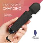 Yarosi Micro Personal Massage Wand Smallest Strongest Handheld Cordless Massager, Strong Powerful Compact Perfect For Travel, Magic Stress Away, All Body Back Legs Hand Pains Sports Recovery