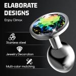 3PCS Portable Couple Butt Training Tool Toys Plug Kit Anales Relaxing Stainless Steel Plugs Butt Adult Toy Exercise Tool for Men Women Sunglasses Z28