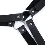 WRWMSLGO Men Chest Harness Belt Adjustable Faux Leather Body Chest Harness Strap Gothic Punk Fetish Cosplay Costumes Sexy Party Clubwear BDSM Bondage Slave Role Play