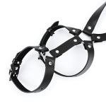 WRWMSLGO Men Chest Harness Belt Adjustable Faux Leather Body Chest Harness Strap Gothic Punk Fetish Cosplay Costumes Sexy Party Clubwear BDSM Bondage Slave Role Play