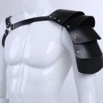 Men Body Chest Harness Belt Gothic Punk Leather Shoulder Armor Adjustable Bondage Strap Belt for Men Gay Fetish Sexy Party Bar Clubwear Halloween Masquerade Cosplay Costume