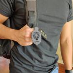 LaserGram Oval Keychain, Rooster, Personalized Engraving Included (Gray)