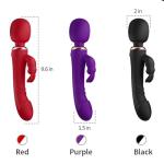 New Adult Tool for Women Today Silent Silicone Rabbit Ears Pleasure Toy Set Games for Men and Women Machine Realistic Handheld Gifts for Her 10 Modes Red