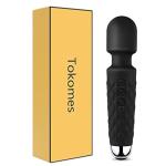 Tokomes Power Wand Massager, Wireless Waterproof USB Rechargeable Massage with 8 Powerful Speeds 20 Modes Vibration,Mini Frequency for Muscle Aches & Sports Recovery