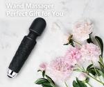 Tokomes Power Wand Massager, Wireless Waterproof USB Rechargeable Massage with 8 Powerful Speeds 20 Modes Vibration,Mini Frequency for Muscle Aches & Sports Recovery