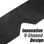 Eychei 2 Pcs Satin Eye Mask for Sleeping, Black and Black Blindfold Silk Sleep Mask, Soft Comfortable Adjustable Blackout Eye Cover V-Shaped Satin Sleep Masks for Women, Men (160 cm/6.3 inch)