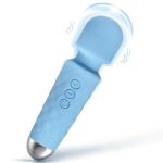LUMIO Body Back Relaxation Massager - Mini - Travel - 9 Speeds 19 Modes - for Back - Foot - Arm Muscle Relaxation (Blue) (Blue)