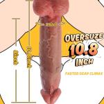 2025 New Consolador Realistic Toy Dilbo for Women 11", Thick Huge Silicone Skin-Like Giant Silicone Dick Machine Hand Free Play Adult Tool J7749