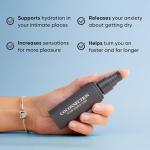 Body Connection Lubricant Oil 100% Organic Coconut Oil with Vitamin A & E - for Sex, Foreplay, or Massages - Safe for Sensitive Skin - Your Edible Lube - 60ml / 2oz