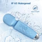 LUMIO Body Back Relaxation Massager - Mini - Travel - 9 Speeds 19 Modes - for Back - Foot - Arm Muscle Relaxation (Blue) (Blue)