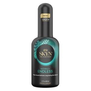 SKYN Naturally Endless Personal Lubricant – 2.7 oz – Water Based Lube for Men, Women and Couples, Safe with Latex and Latex-Free Condoms and Personal Devices
