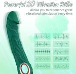 Surprise Quiet Powerful 10 Modes Rabbit Ears Pleasure Toys for Women Games Toys Rabbit Gifts for Women Private Area Adult Toy of Love for Your Lady Friend (Green)