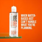 LubeLife Ultra Slick Thick Silicone-Based Lubricant, Water Resistant, Thick Silicone Lube for Men, Women and Couples, 8 Fl Oz