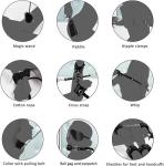 10 Pcs SM Bondage Restraint Sex Toys, Adult Sex Toys Bondage Gear & Accessories for Couples Game, SM Crops Sex Bondage BDSM Restraints Kits Sweater w3t6 (Black1)