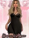 Avidlove Sexy Nightie Babydoll Lace Chemise Nightgown Babydoll Lingerie for Women Black L