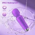 LUMIO Body Back Relaxation Massager - Mini - Travel - 9 Speeds 19 Modes - for Back - Foot - Arm Muscle Relaxation ((Purple))