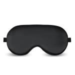 Sleep Mask Eye Mask Silk Sleeping Blindfold for Snoring Night Daytime Rest, Adjustable Shade Cover Block Out Light Blackout Elastic Soft Smooth Comfort Washable for Travel Yoga Nap (Black)