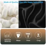 Sleep Mask Eye Mask Silk Sleeping Blindfold for Snoring Night Daytime Rest, Adjustable Shade Cover Block Out Light Blackout Elastic Soft Smooth Comfort Washable for Travel Yoga Nap (Black)