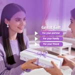 LUMIO Body Back Relaxation Massager - Mini - Travel - 9 Speeds 19 Modes - for Back - Foot - Arm Muscle Relaxation ((Purple))