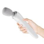 Magic Wand Massager Vibration, Christmas Gift for Women Men, Cordless Electric Back Massager, Portable 5 Speeds Deep Tissue vibrator Personal Wand Massager for Relaxation,Sports Recovery, White