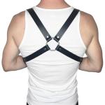 ROIEIIR Men's Punk Body Harness Gothic Men Chest Bondage Men Gay Harness Sexy Bondage Body Harnais Sexy Chest Harness Fetish Costumes Suspenders