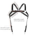 ROIEIIR Men's Punk Body Harness Gothic Men Chest Bondage Men Gay Harness Sexy Bondage Body Harnais Sexy Chest Harness Fetish Costumes Suspenders