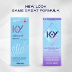 K-Y Ultragel Lube, Personal Lubricant for Men, Women & Couples, Water-Based Formula, Safe for Anal Sex, Safe to Use with Latex Condoms, Body-Friendly Formula, 1.5 FL OZ