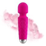 AImassa wand Portable Handheld Back Massager -Massage Tool to Relieve Neck and Shoulder Muscle Fatigue and Promote Relaxation (Rose Pink)