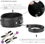 10 Pcs BDSM Bondage Restraints for Adult Toys, Bondage Gear and Accessories Sex Toys for Women and Couples Sweater v6y7 (Black)