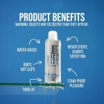 LubeLife 3X Anal Lube – Extra Thick Water Based Lube for Men, Women & Couples – Non-Sticky, Toy & Condom Compatible Personal Lubricant, 8 Fl Oz