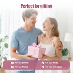 AImassa wand Portable Handheld Back Massager -Massage Tool to Relieve Neck and Shoulder Muscle Fatigue and Promote Relaxation (Rose Pink)